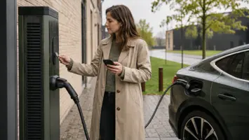 Elbil lades ved offentlig ladestander uden egen ladeboks