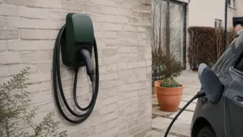 Ladeboks med fast kabel til elbil