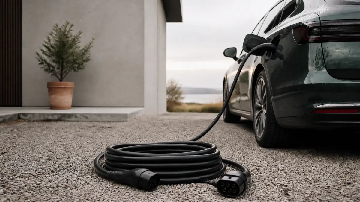 Langt 15 meter Type 2-ladekabel til elbil forklaret