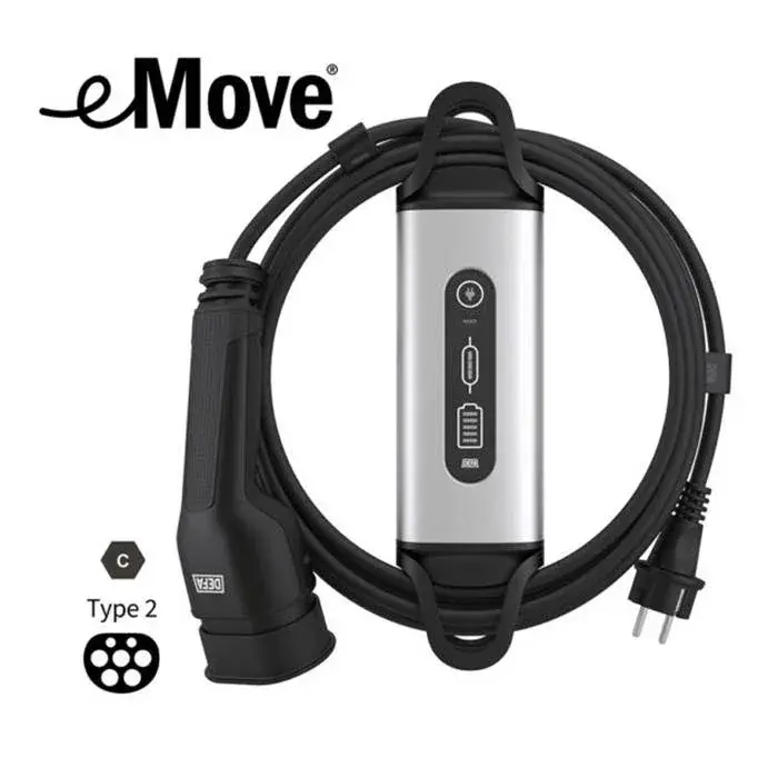 DEFA eMove 6A transportabel lader 230V (6 m kabel) produktbilde