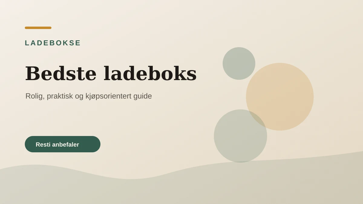 Bedste ladeboks illustrert som ladebokse hos Elbilgrej.dk